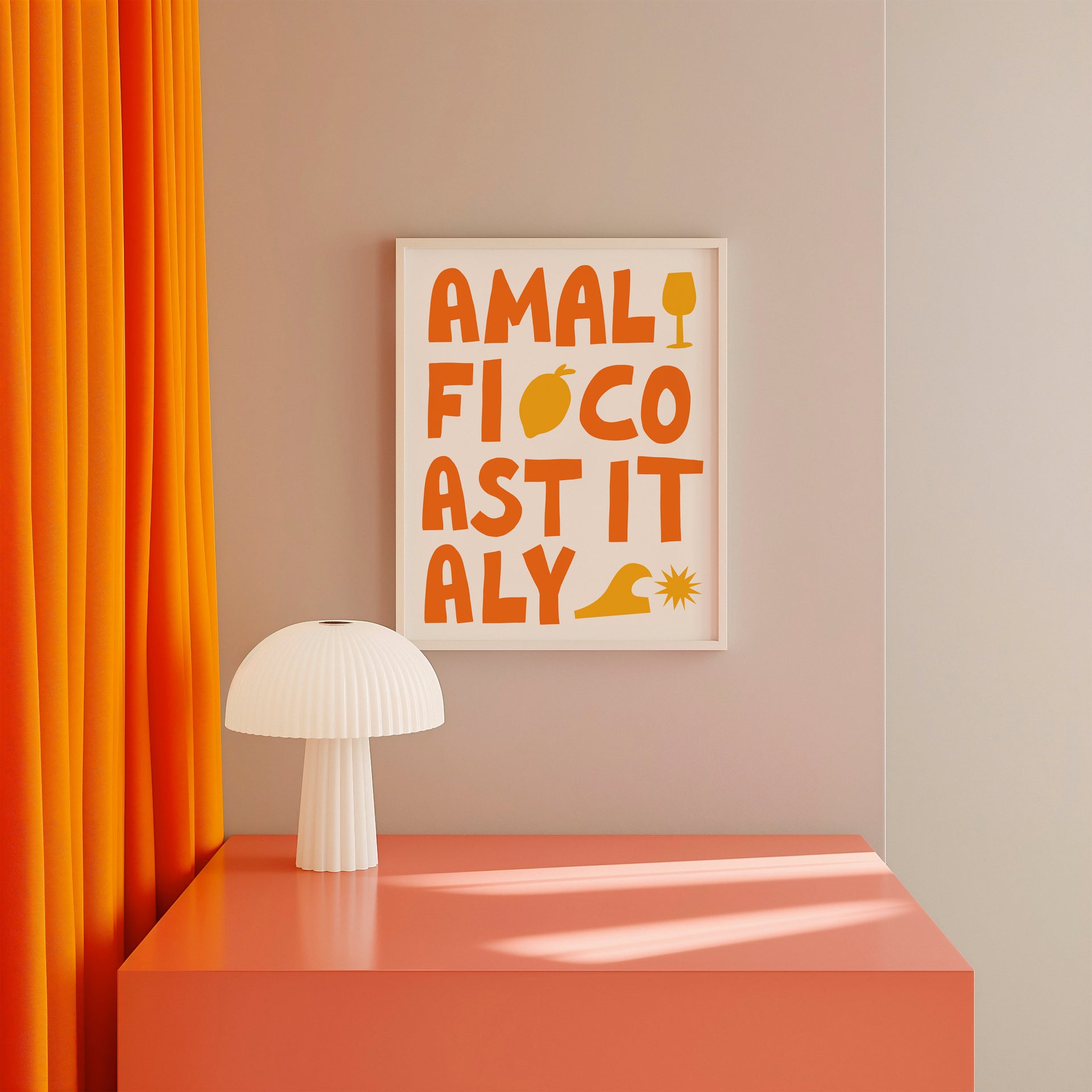 Amalfi Coast Going Places Art Print
