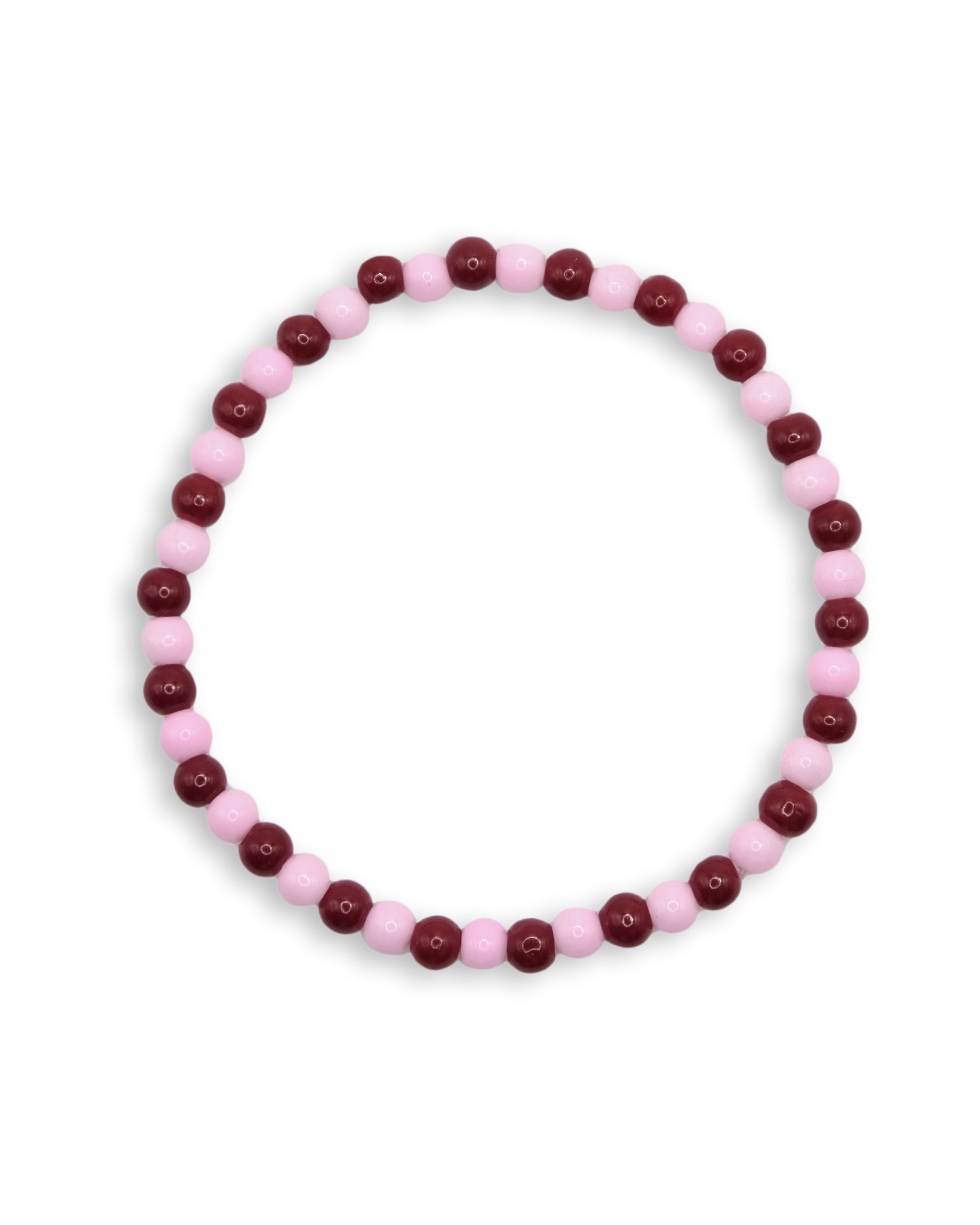 Cherry Stripe Beaded Bracelet