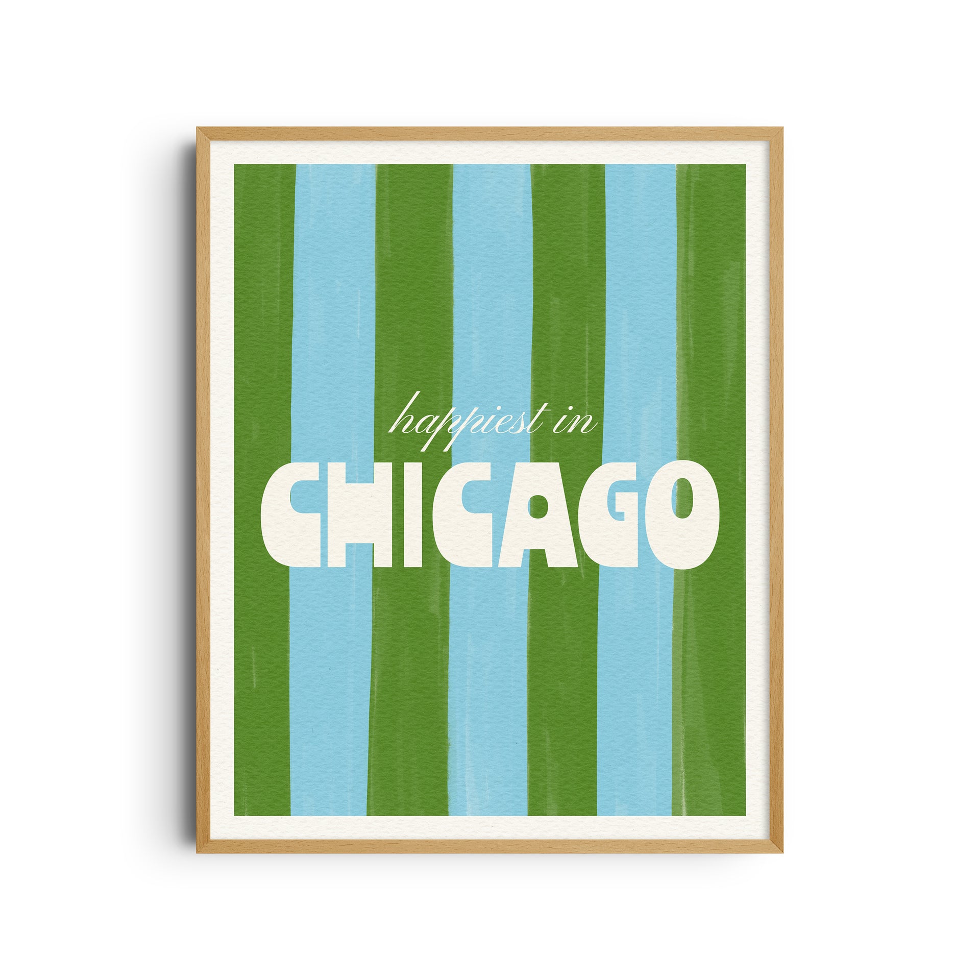 Happiest in Chicago Art Print