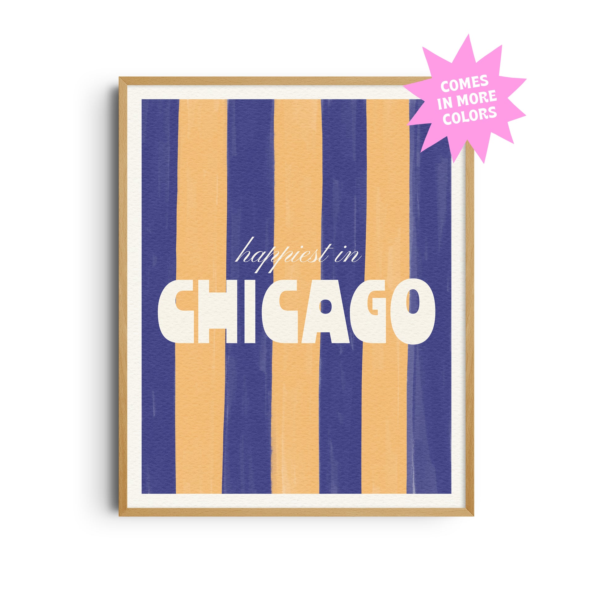Happiest in Chicago Art Print