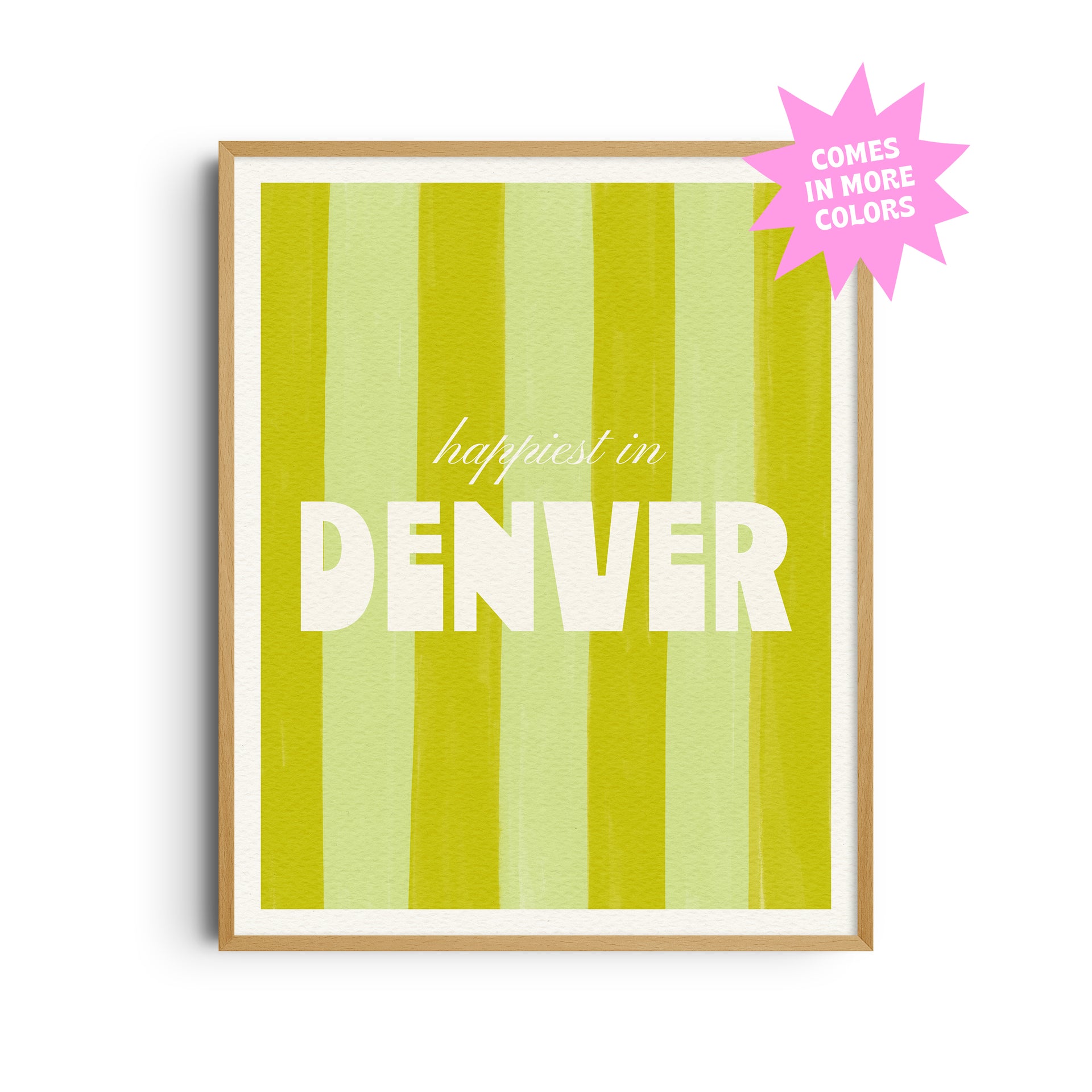 Happiest in Denver, Colorado Art Print