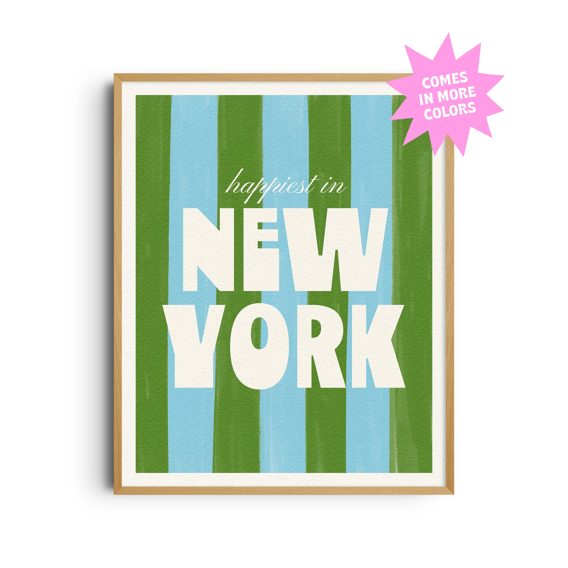 Happiest in New York Art Print
