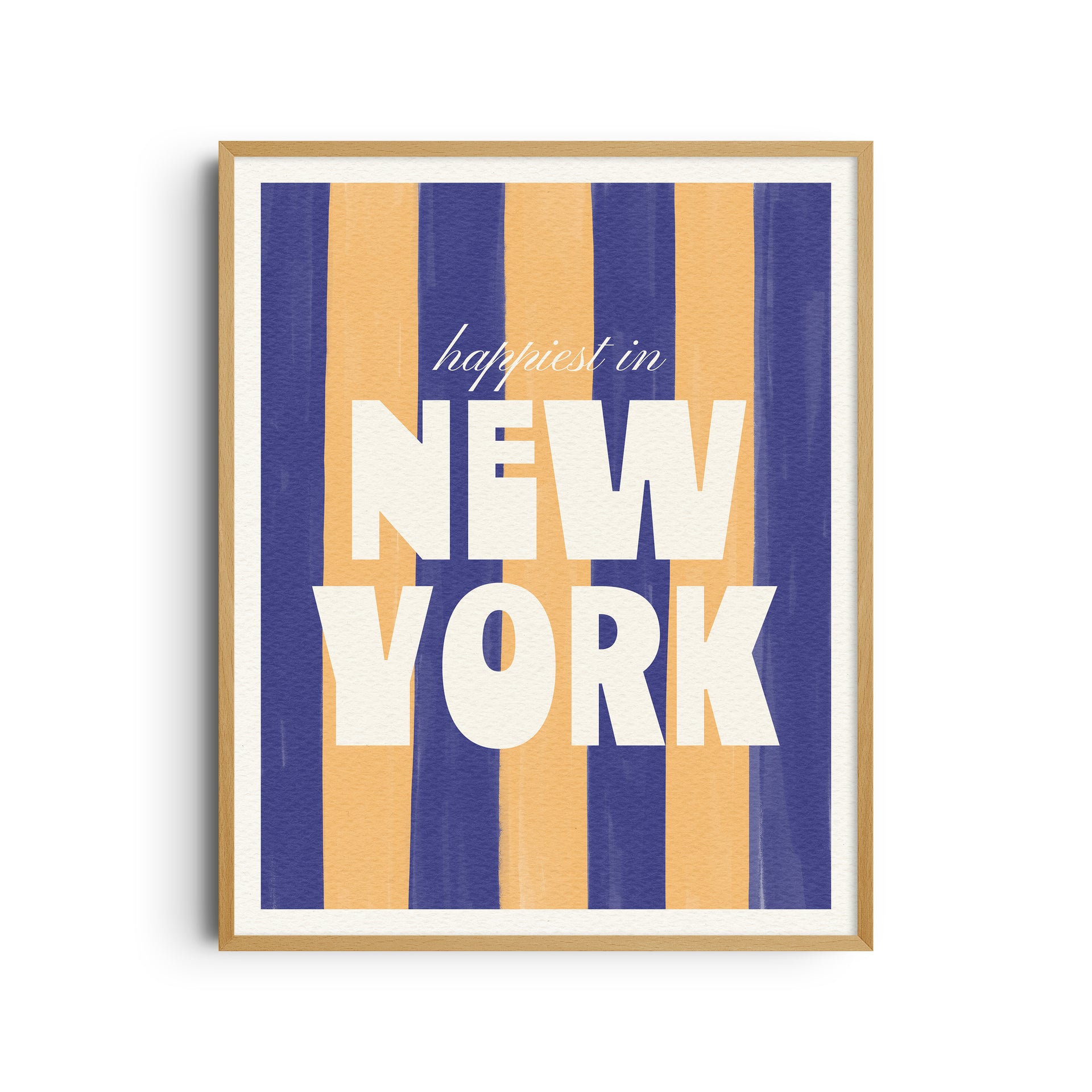 Happiest in New York Art Print