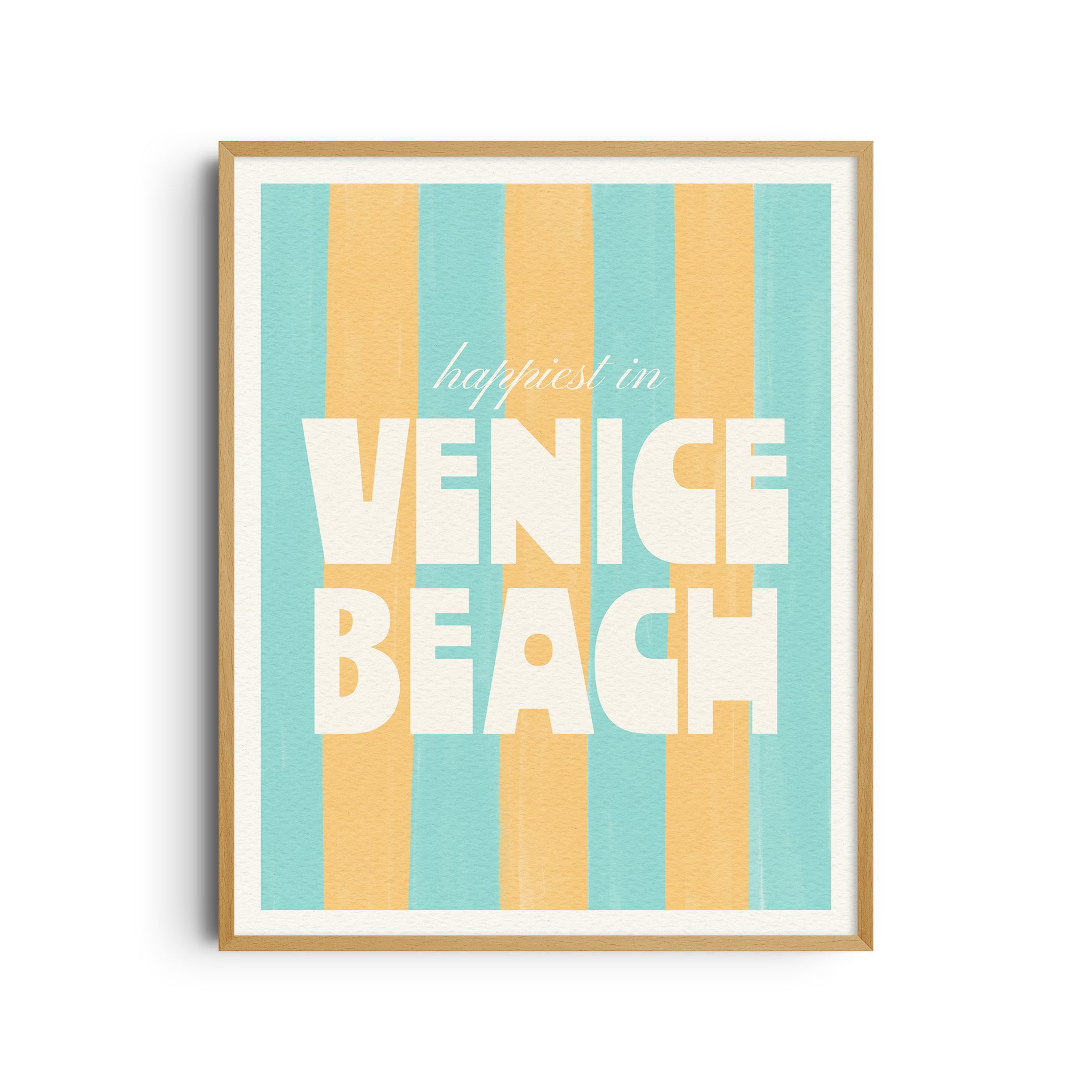 Happiest in Venice Beach California Art Print