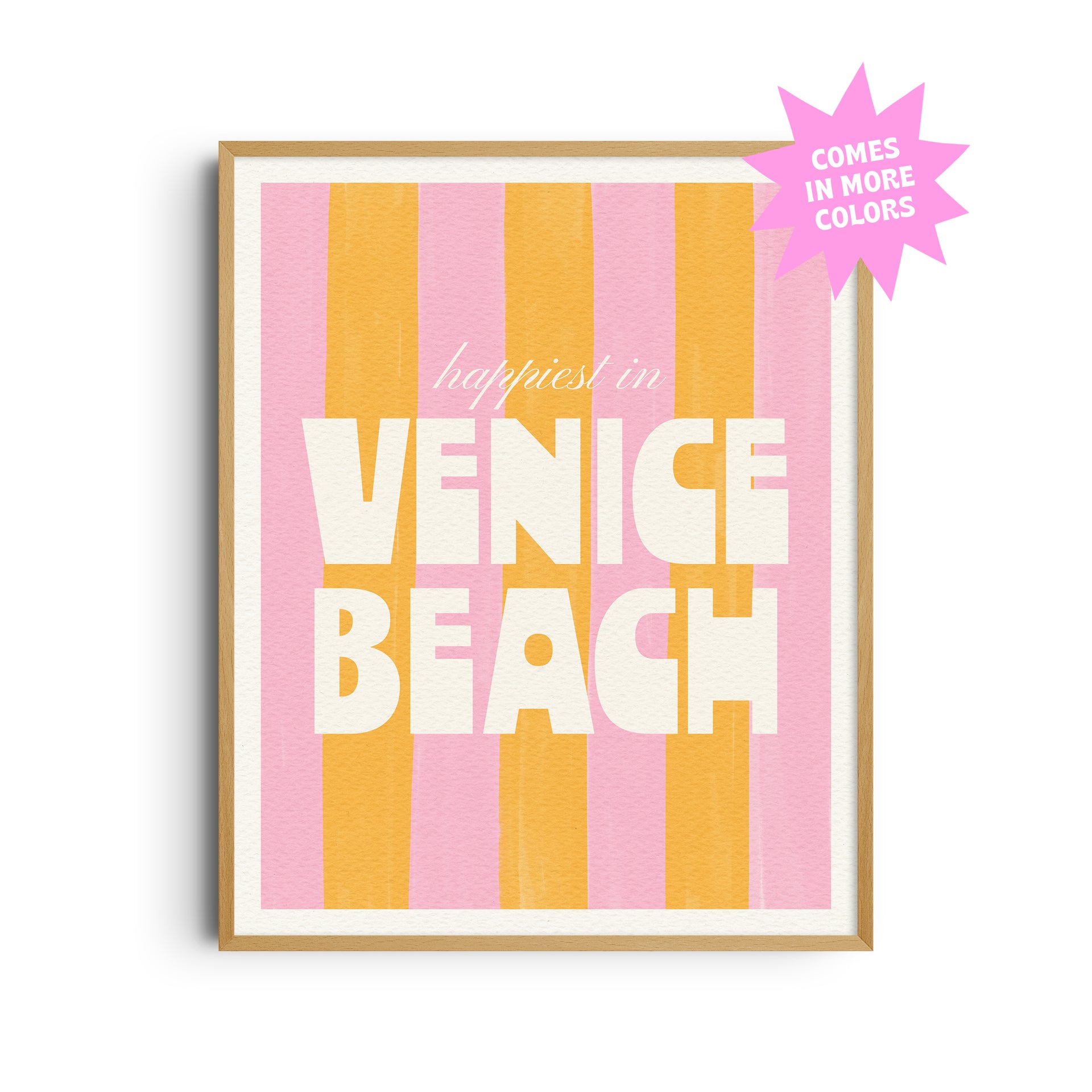 Happiest in Venice Beach California Art Print