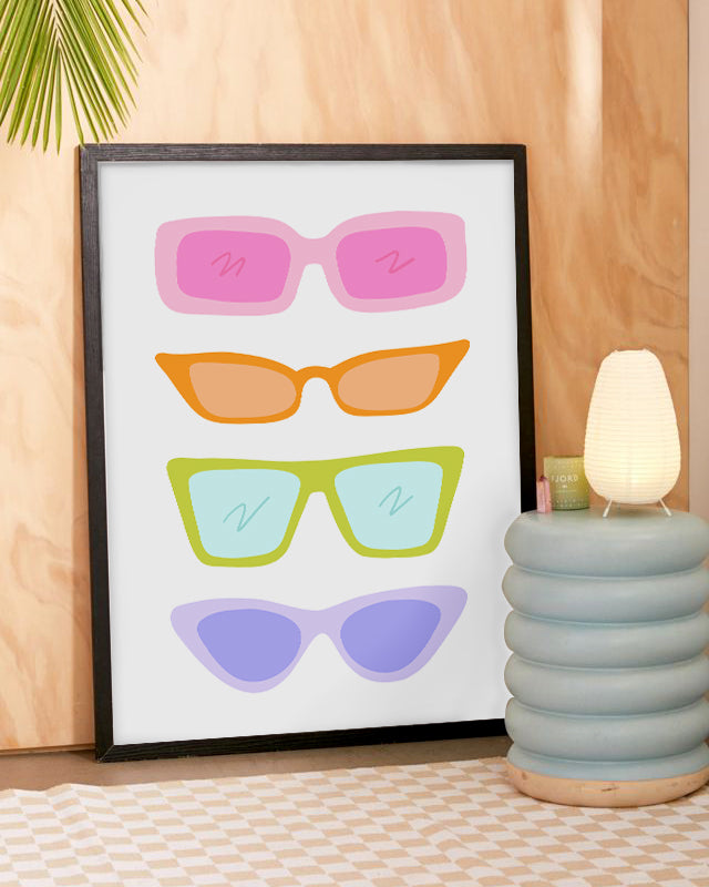 Retro Sunnies Art Print