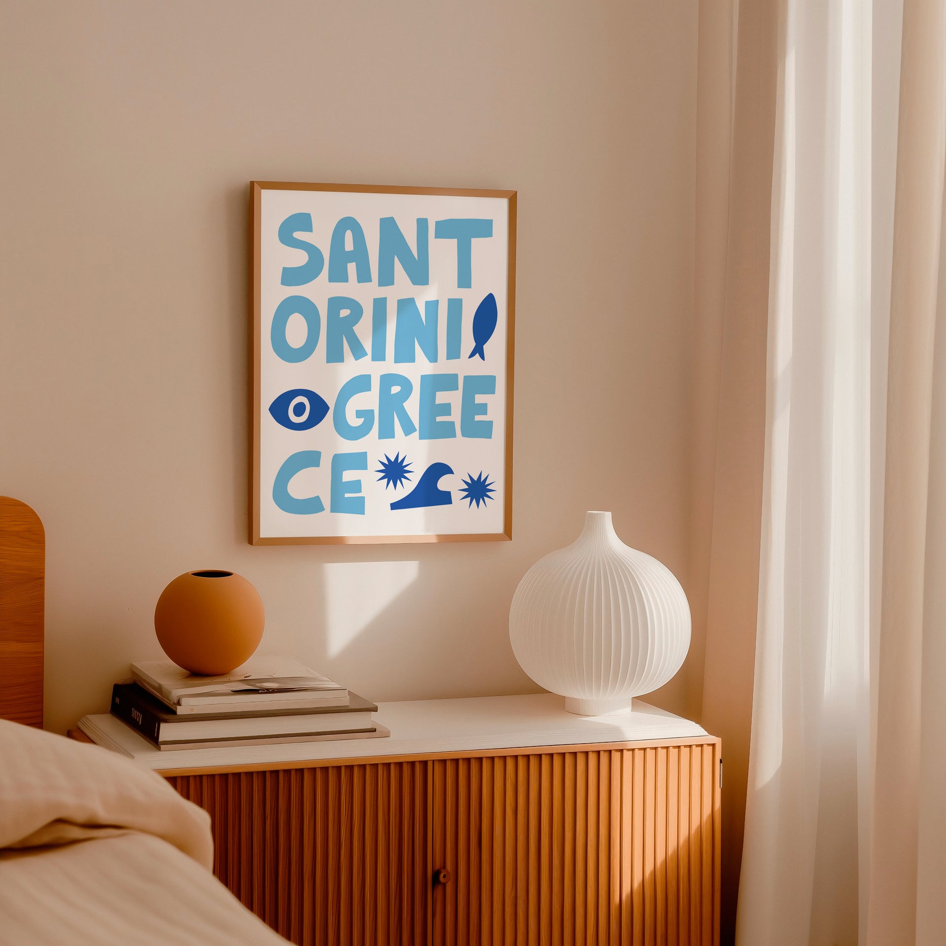 Santorini, Greece Going Places Art Print