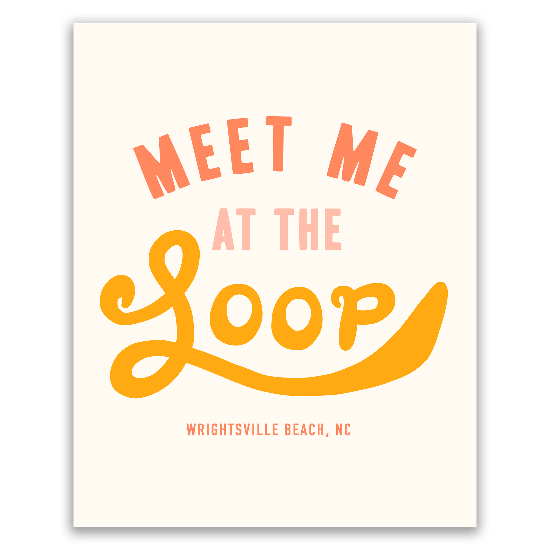 Wrightsville Beach Loop Art Print
