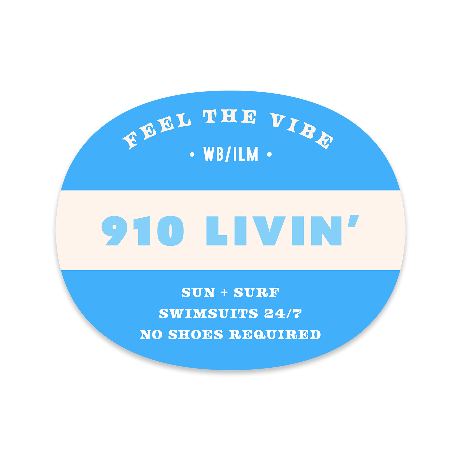 910 Livin' Sticker