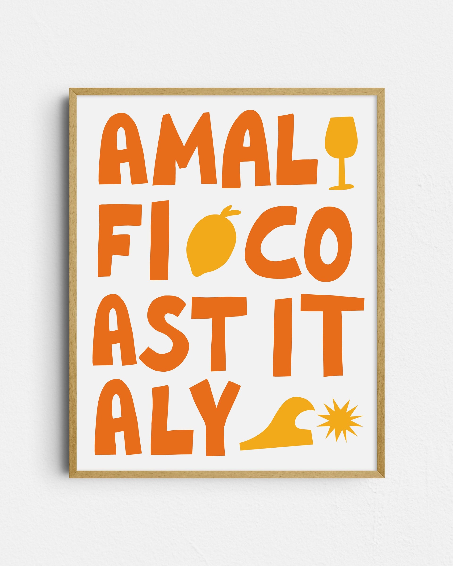 Amalfi Coast Going Places Art Print