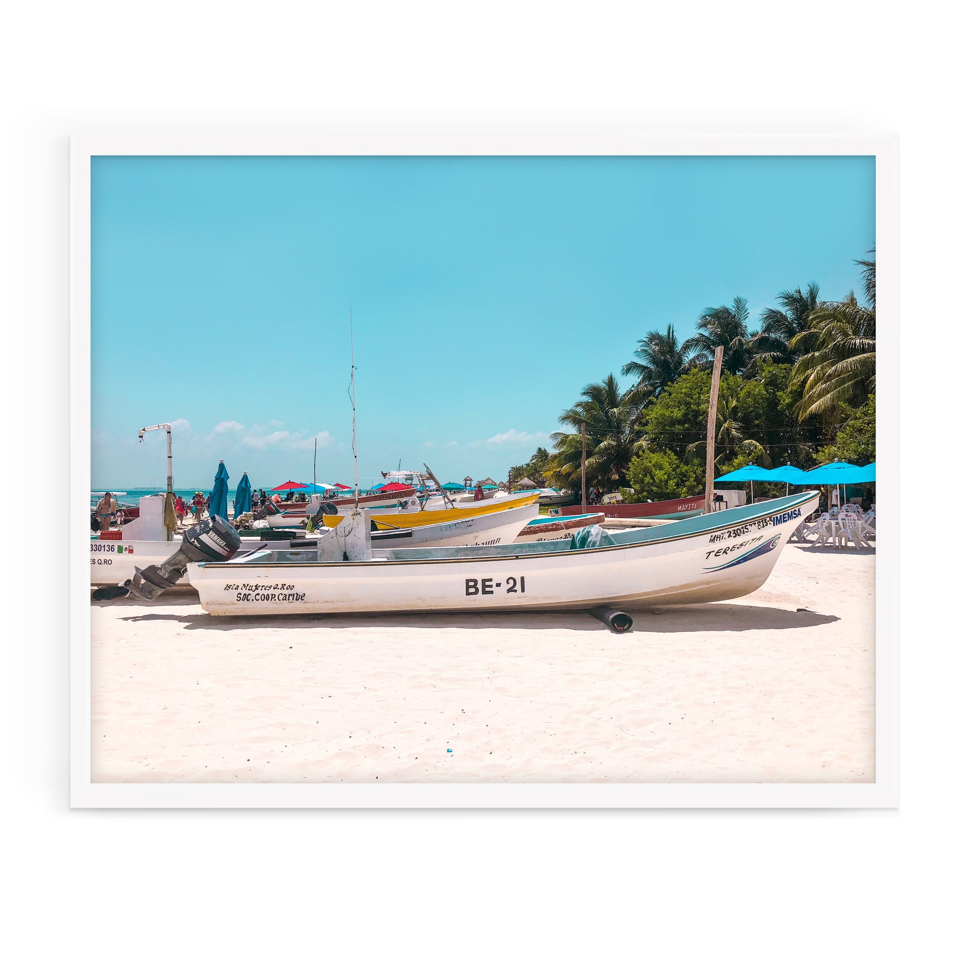 Beach Boats Photography Print