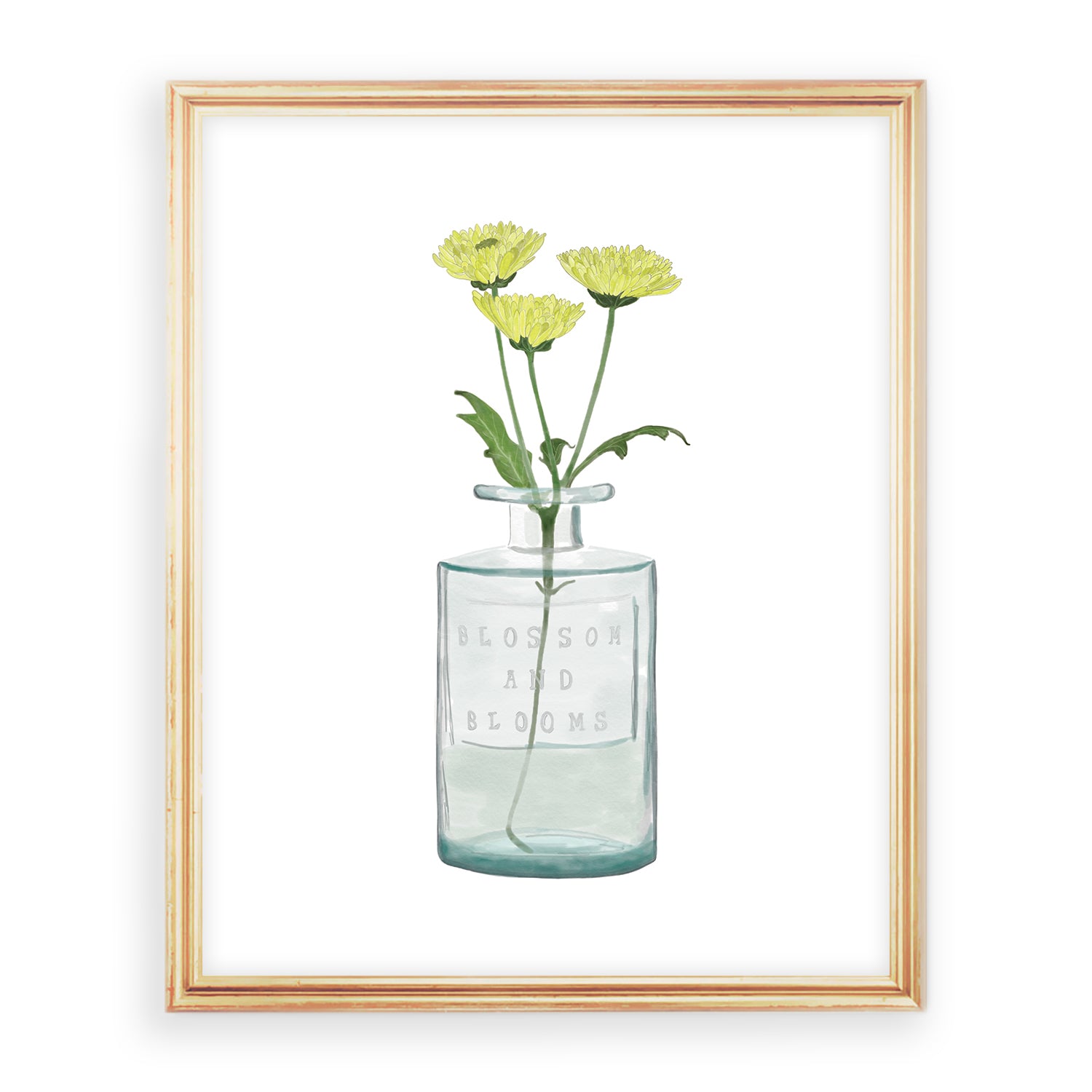 Blossom & Blooms Watercolor Art Print