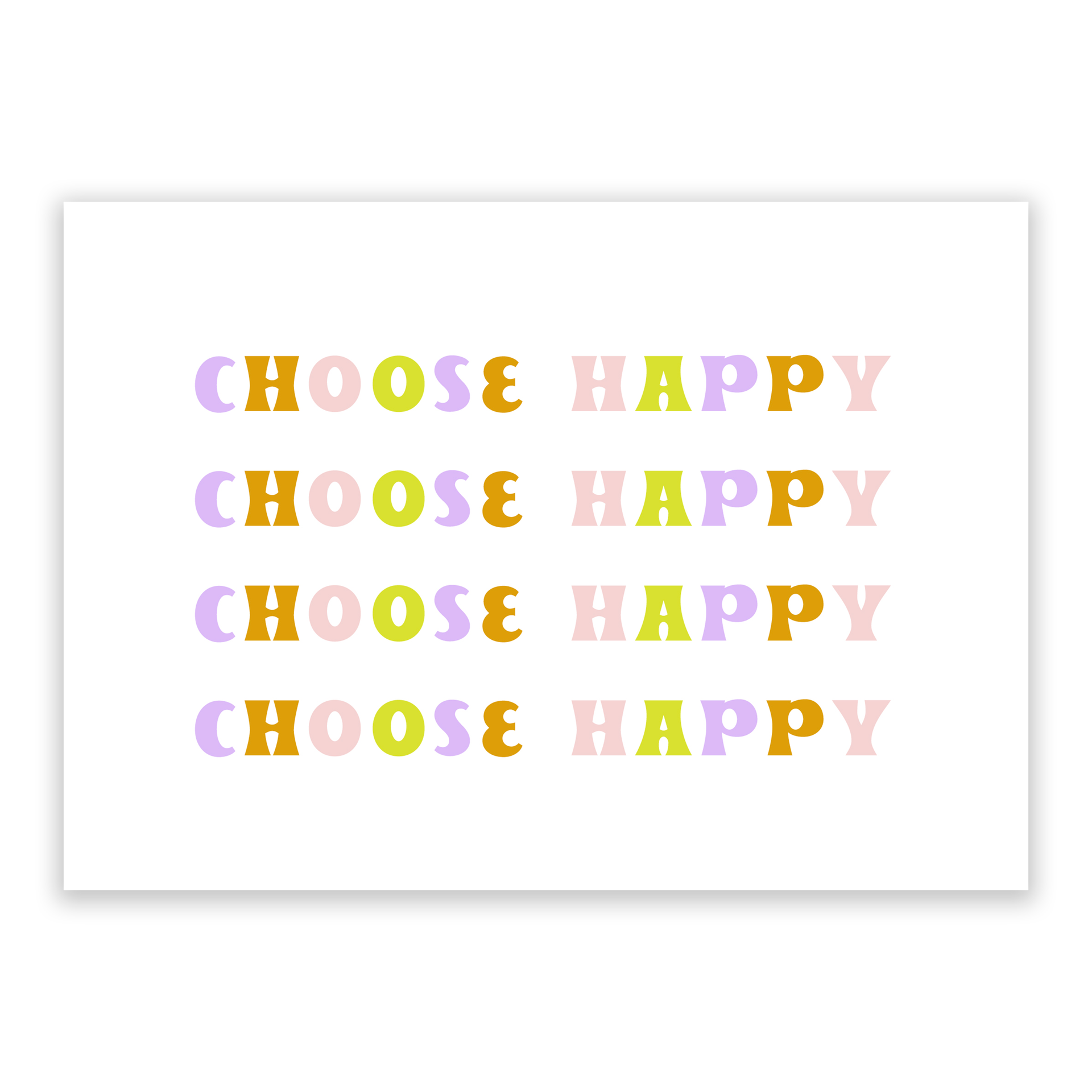 Choose Happy Mini Print