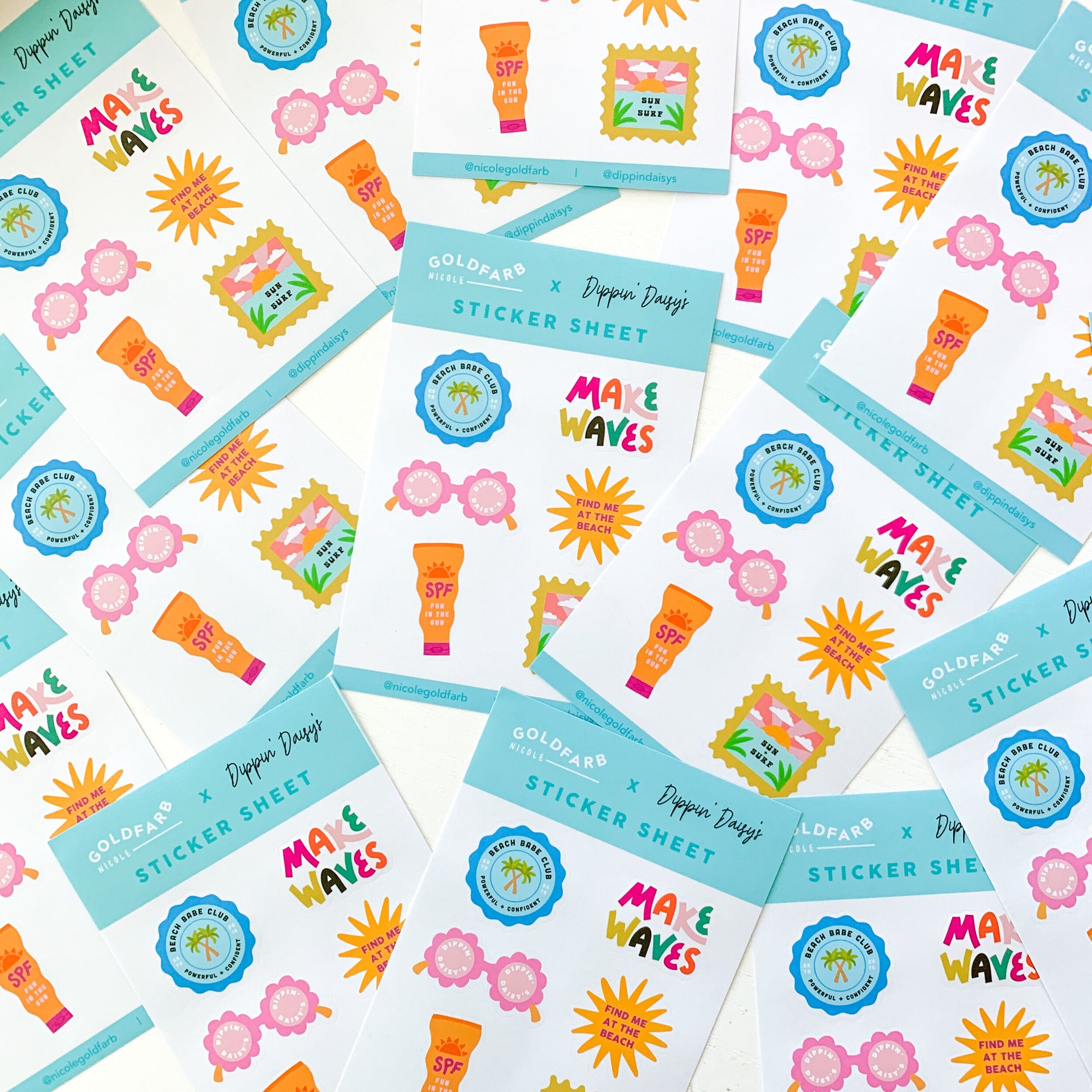Dippin' Daisys Collab Sticker Sheet