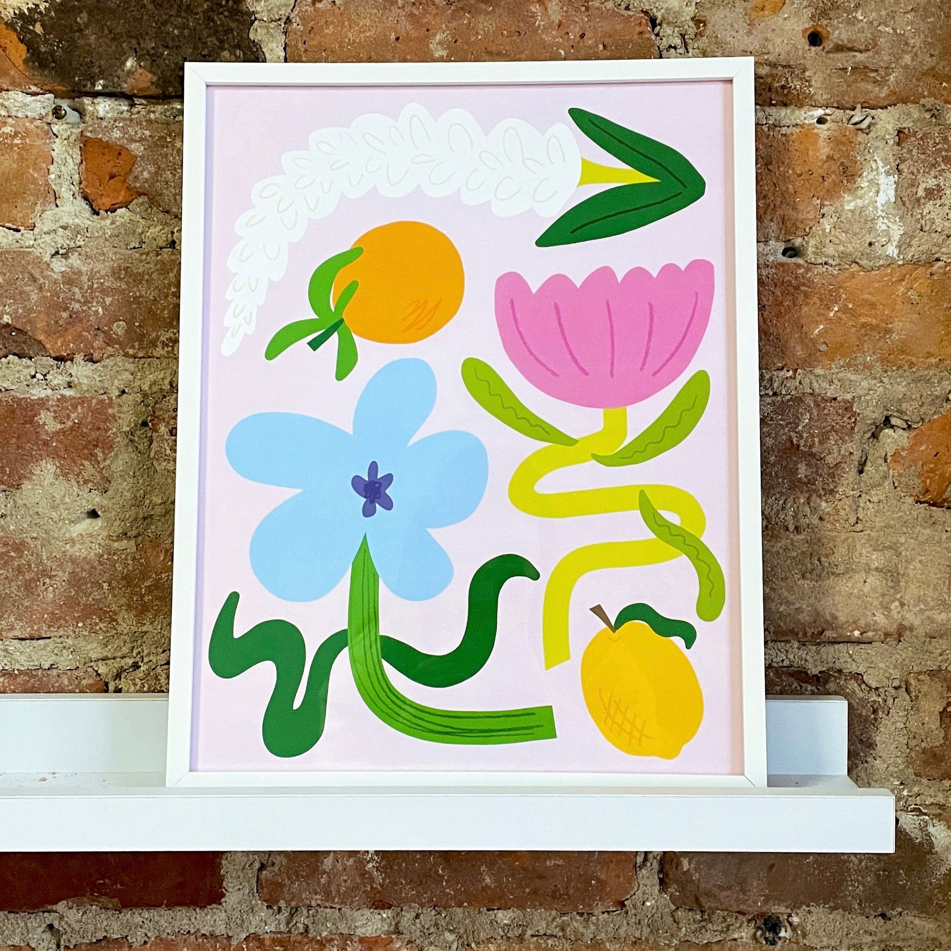 Flowers and Fruit 001 Art Print