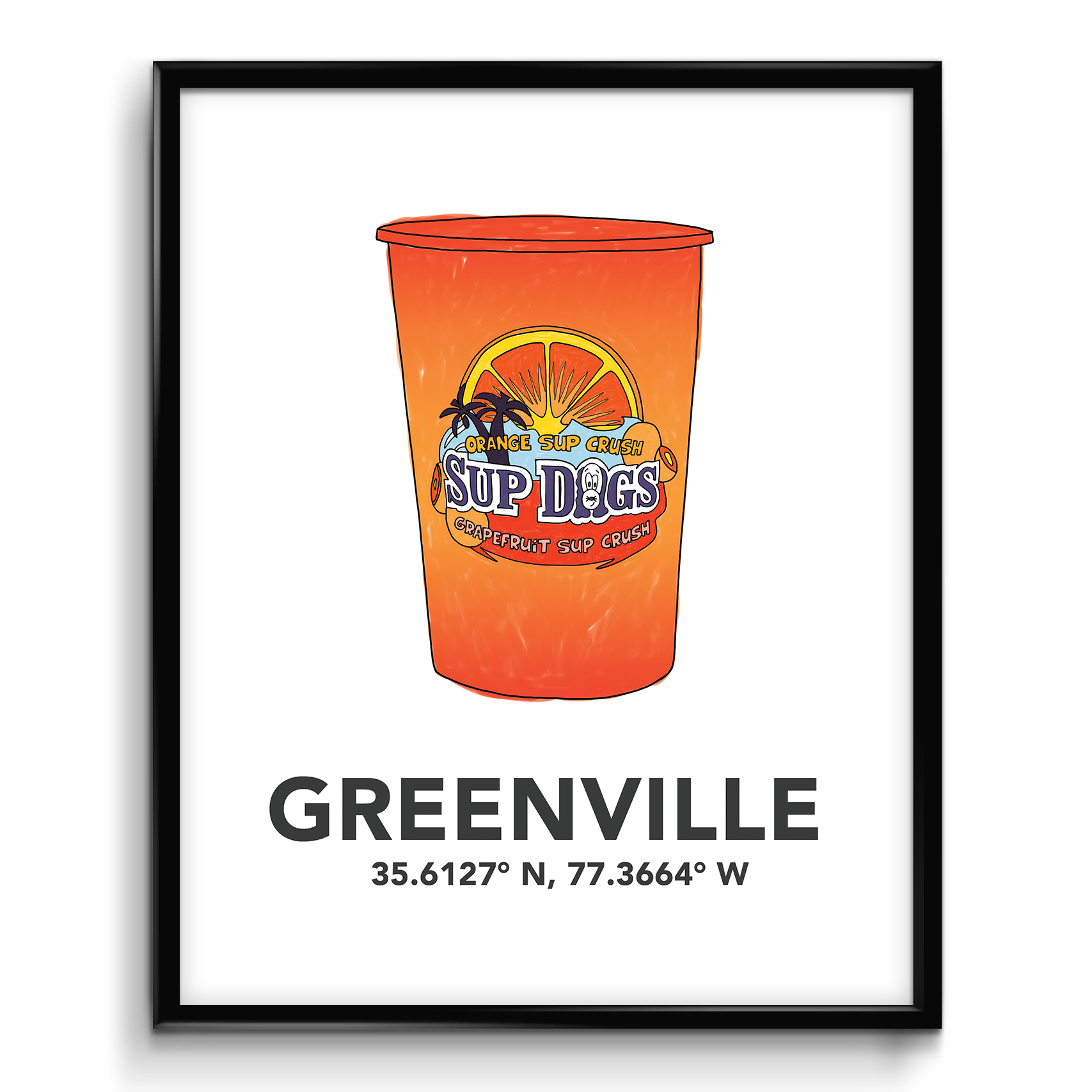 Greenville Sup Dogs Art Print