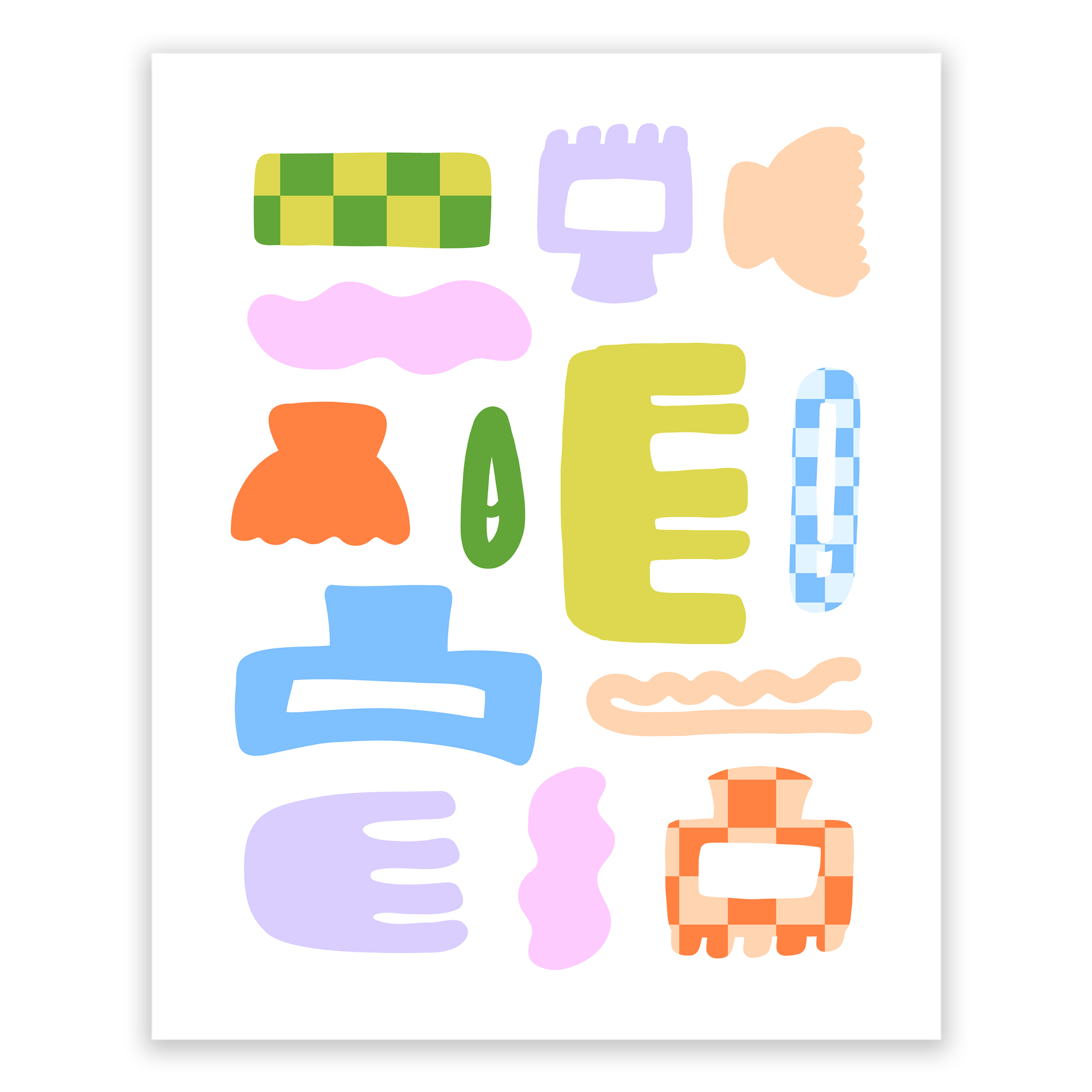 Hair Clips and Claws Art Print