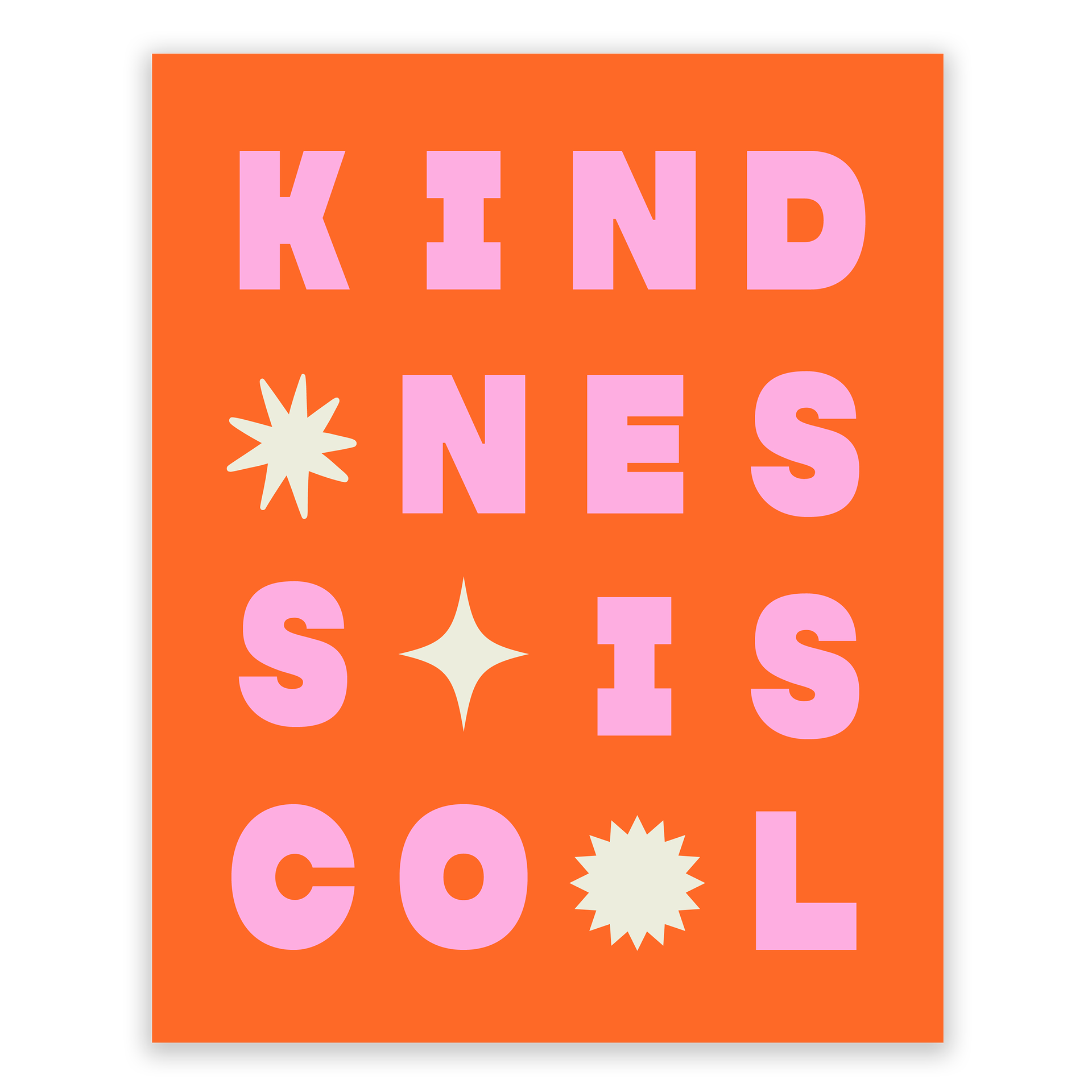 Kindness is Cool Art Print