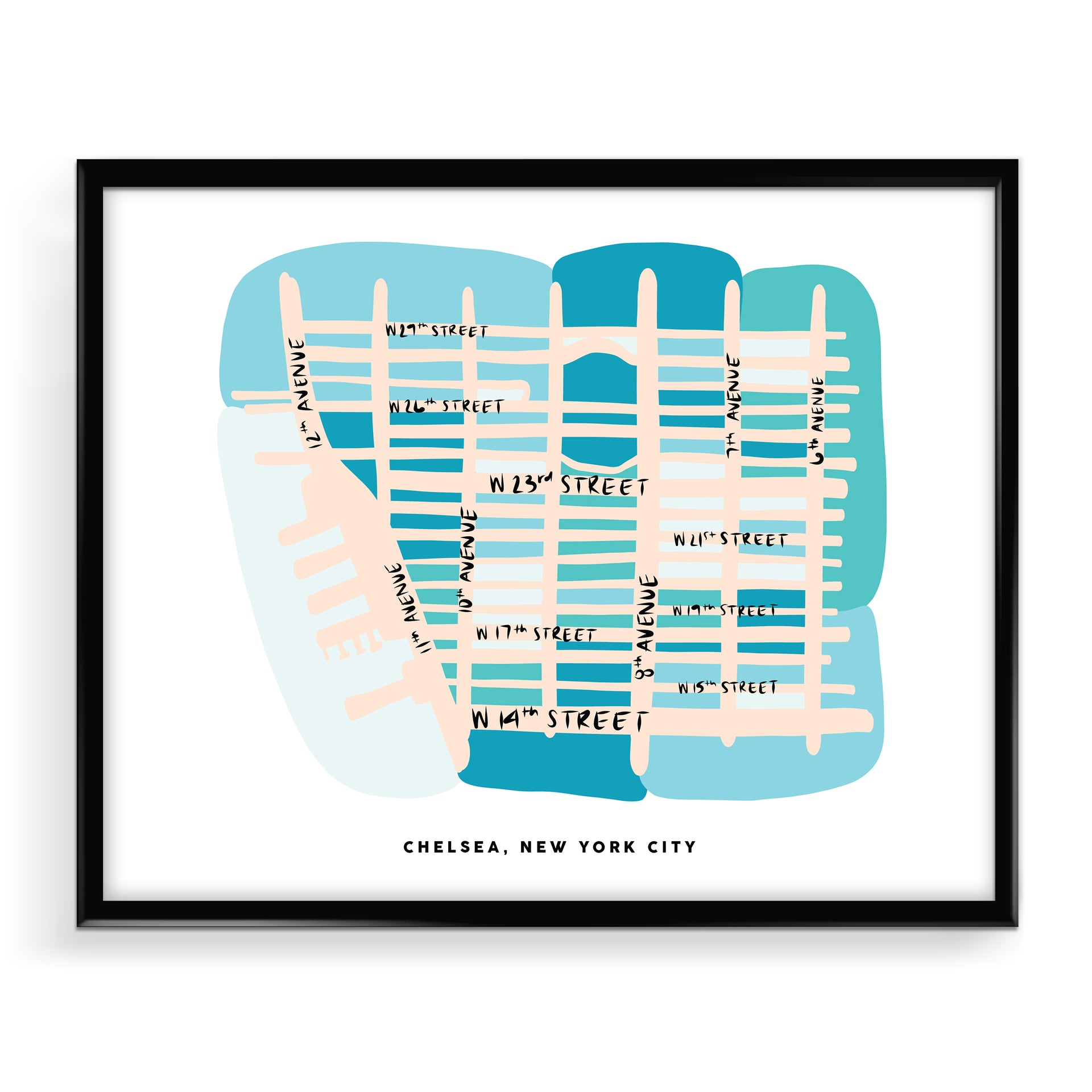Chelsea NYC Map Art Print