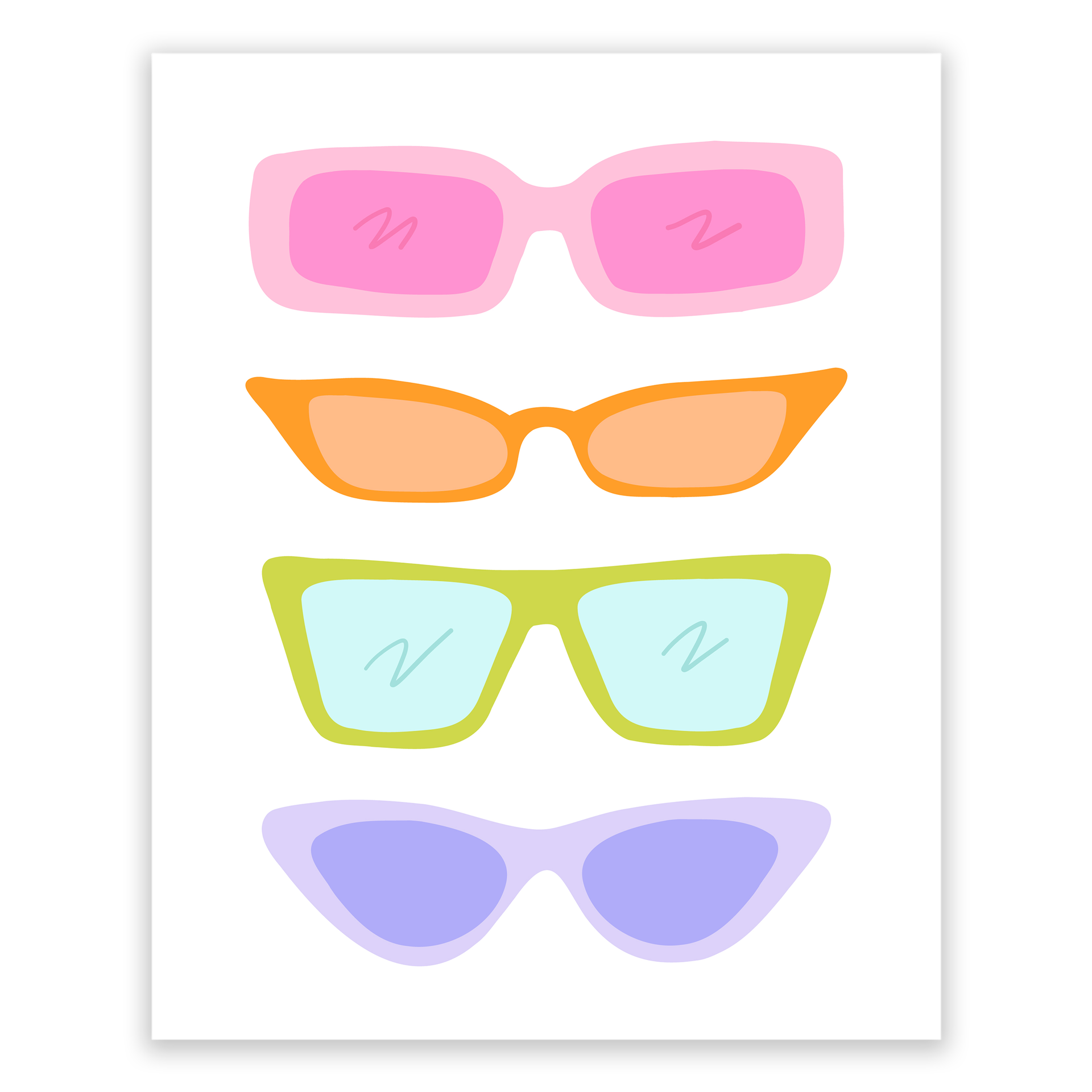 Retro Sunnies Art Print