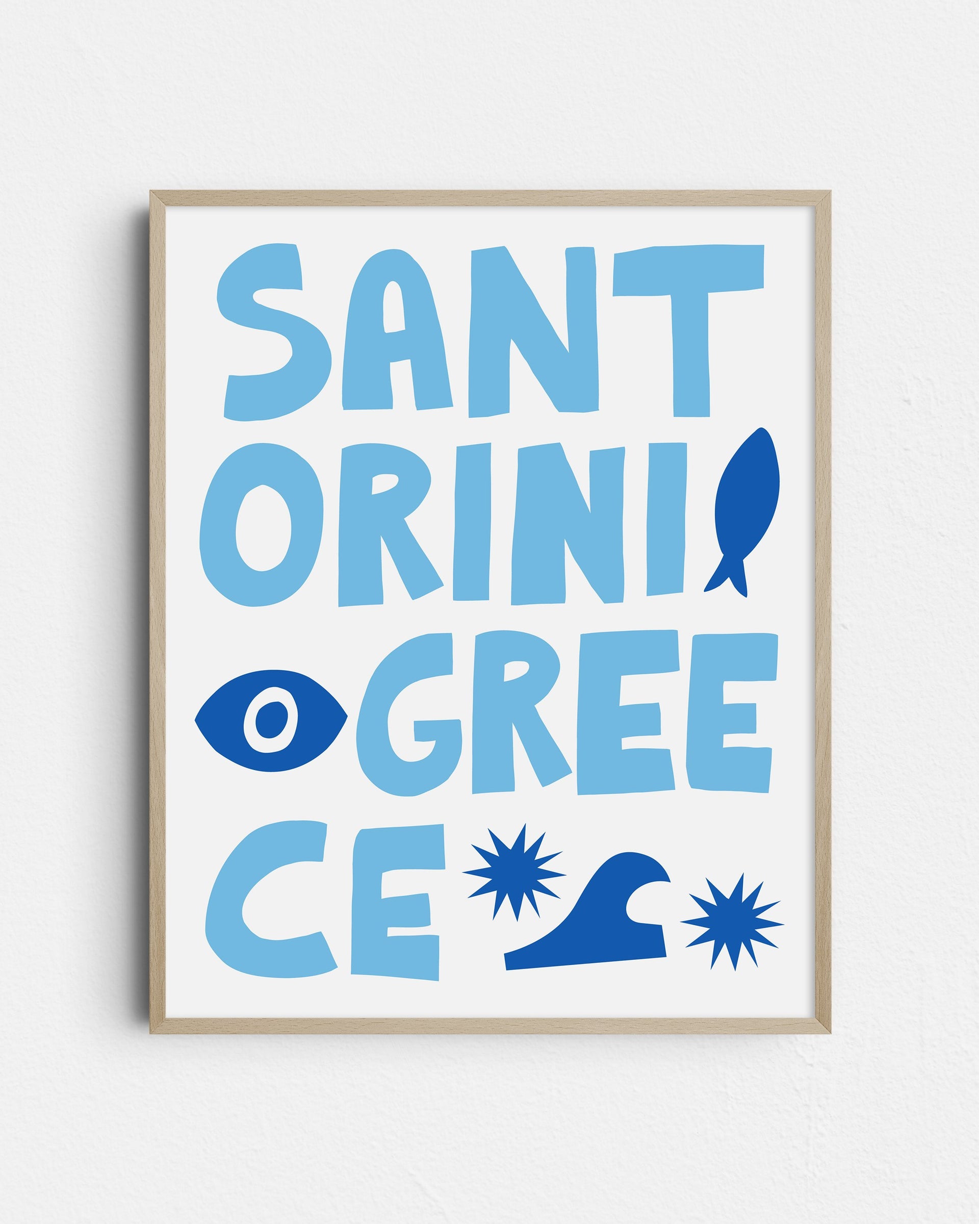 Santorini, Greece Going Places Art Print