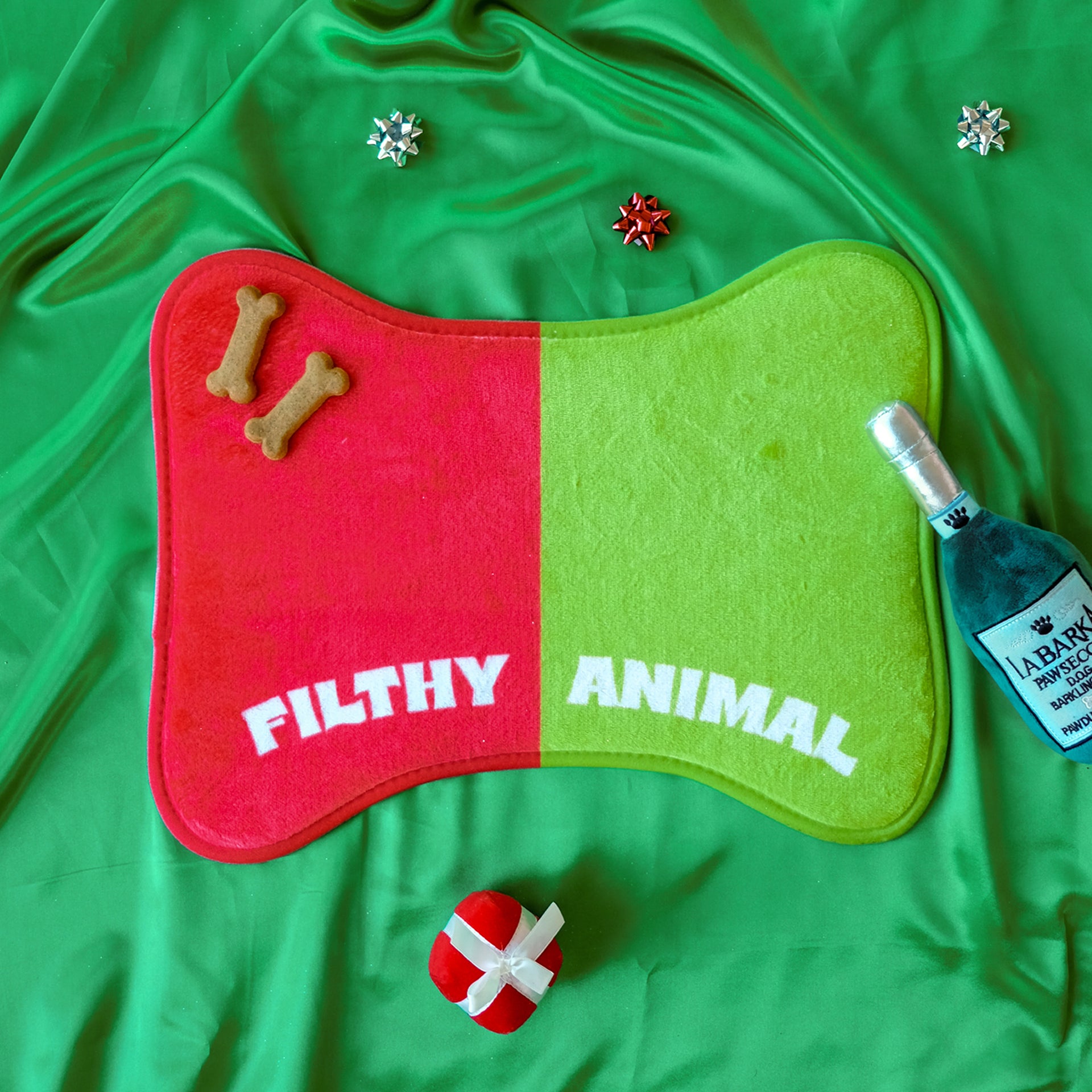 Filthy Animal Holiday Dog Mat