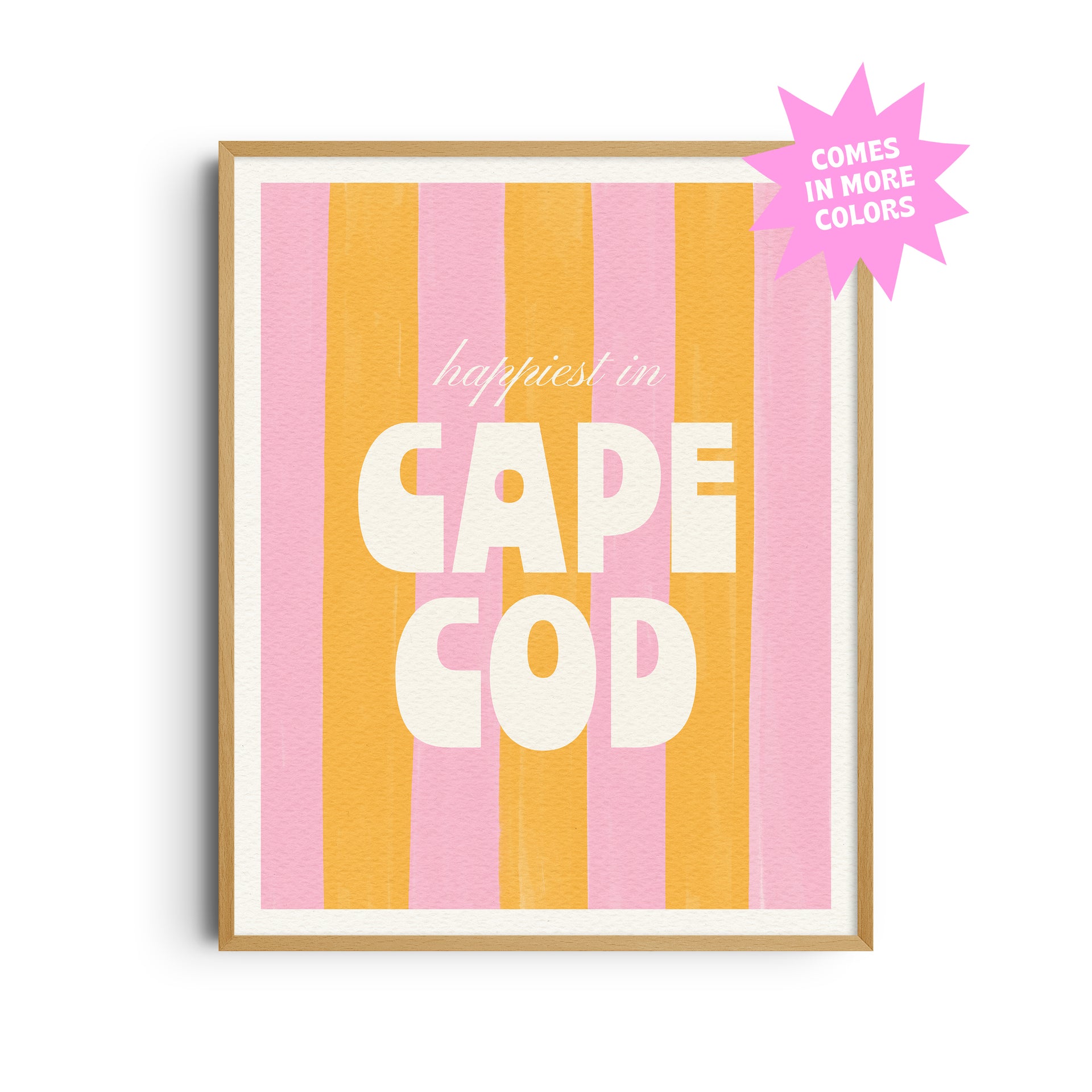 Happiest in Cape Cod Art Print