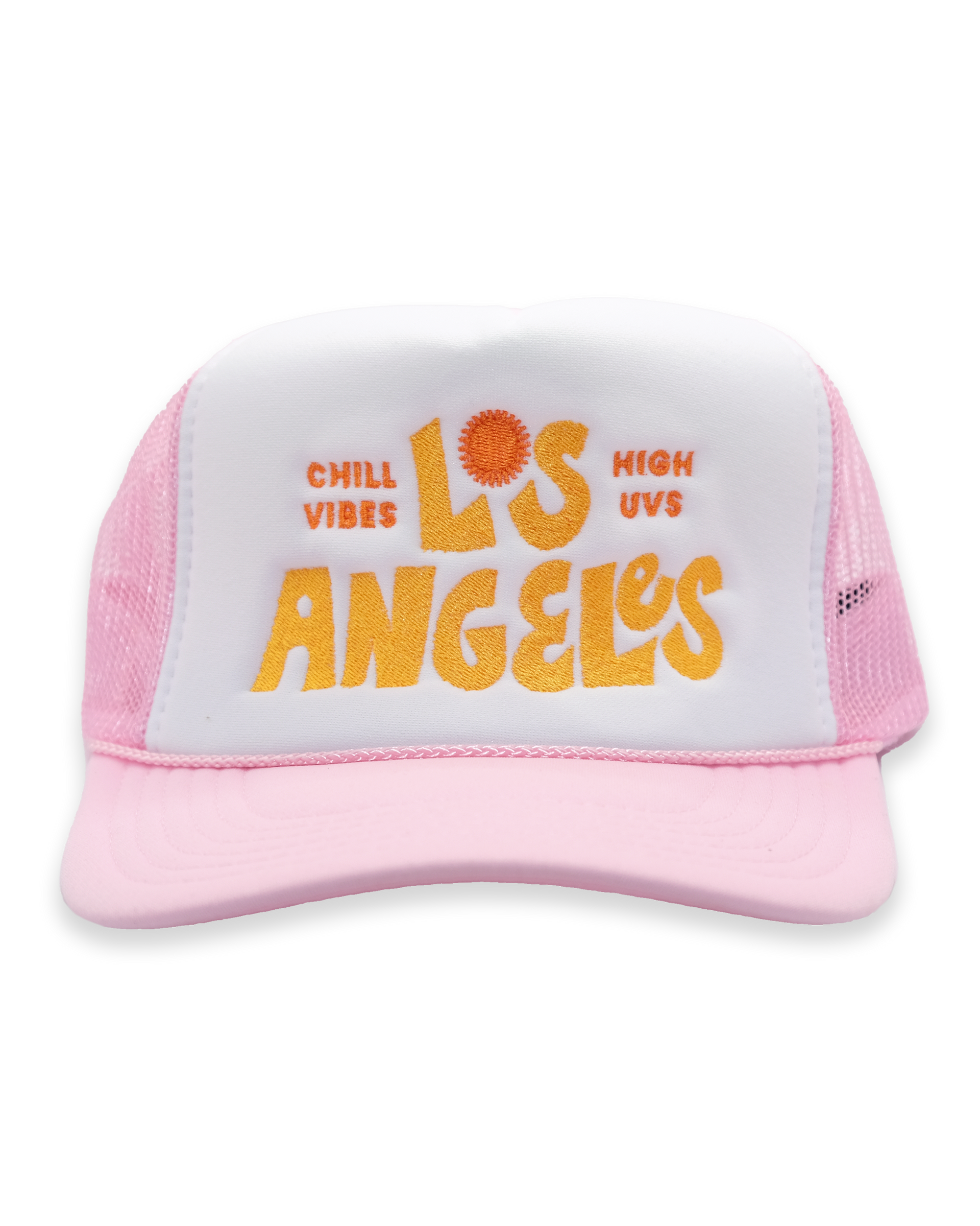 LA Funky Trucker Hat Pink