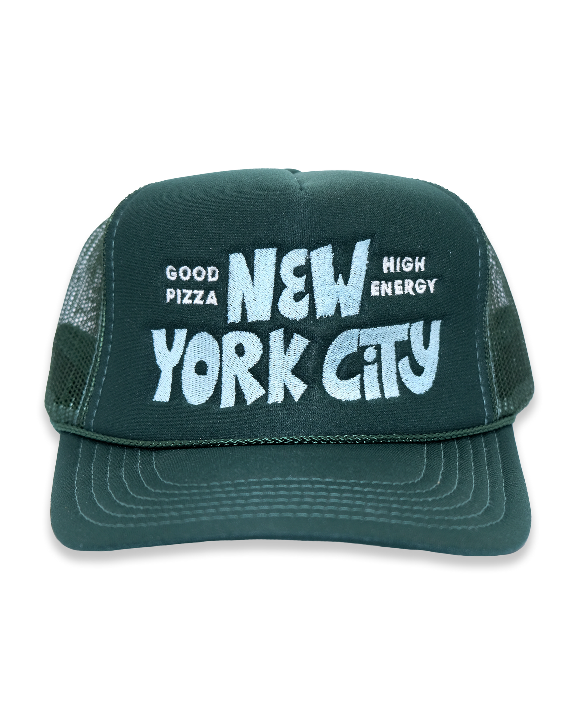 NYC Funky Trucker Hat Dark Green