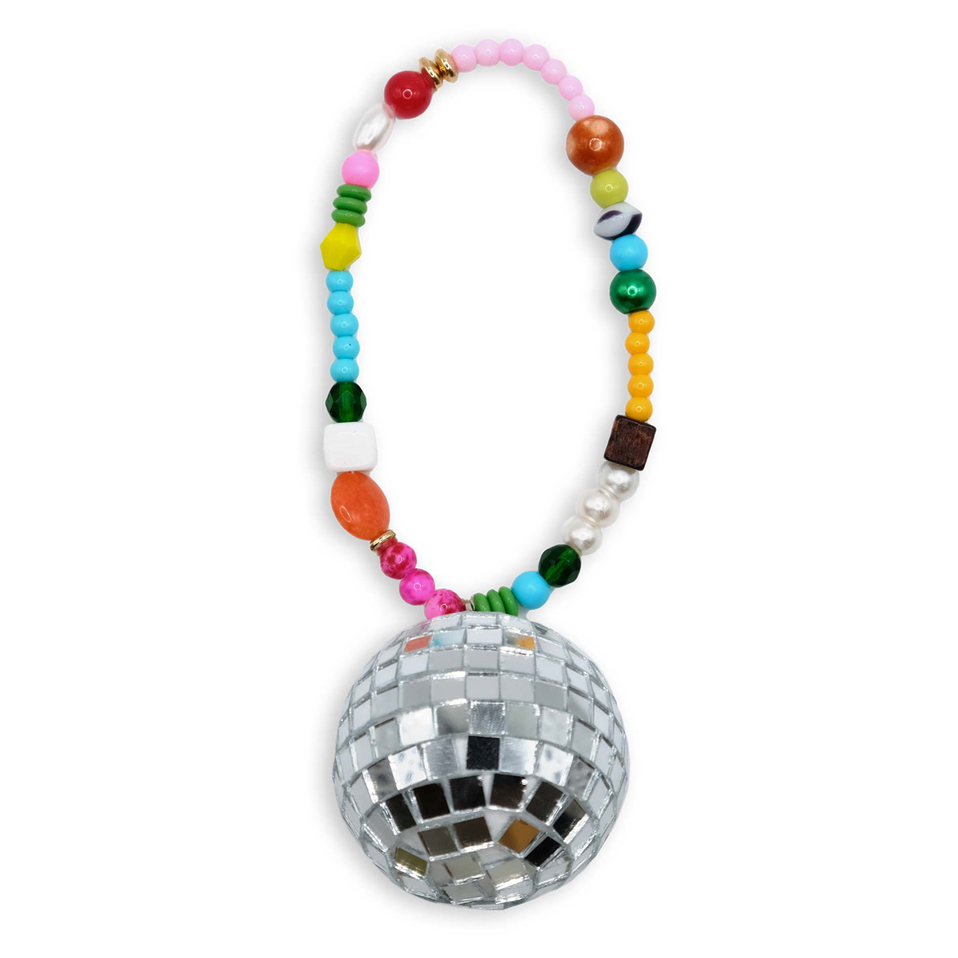 Presents Under the Tree Beaded Disco Ball Ornament