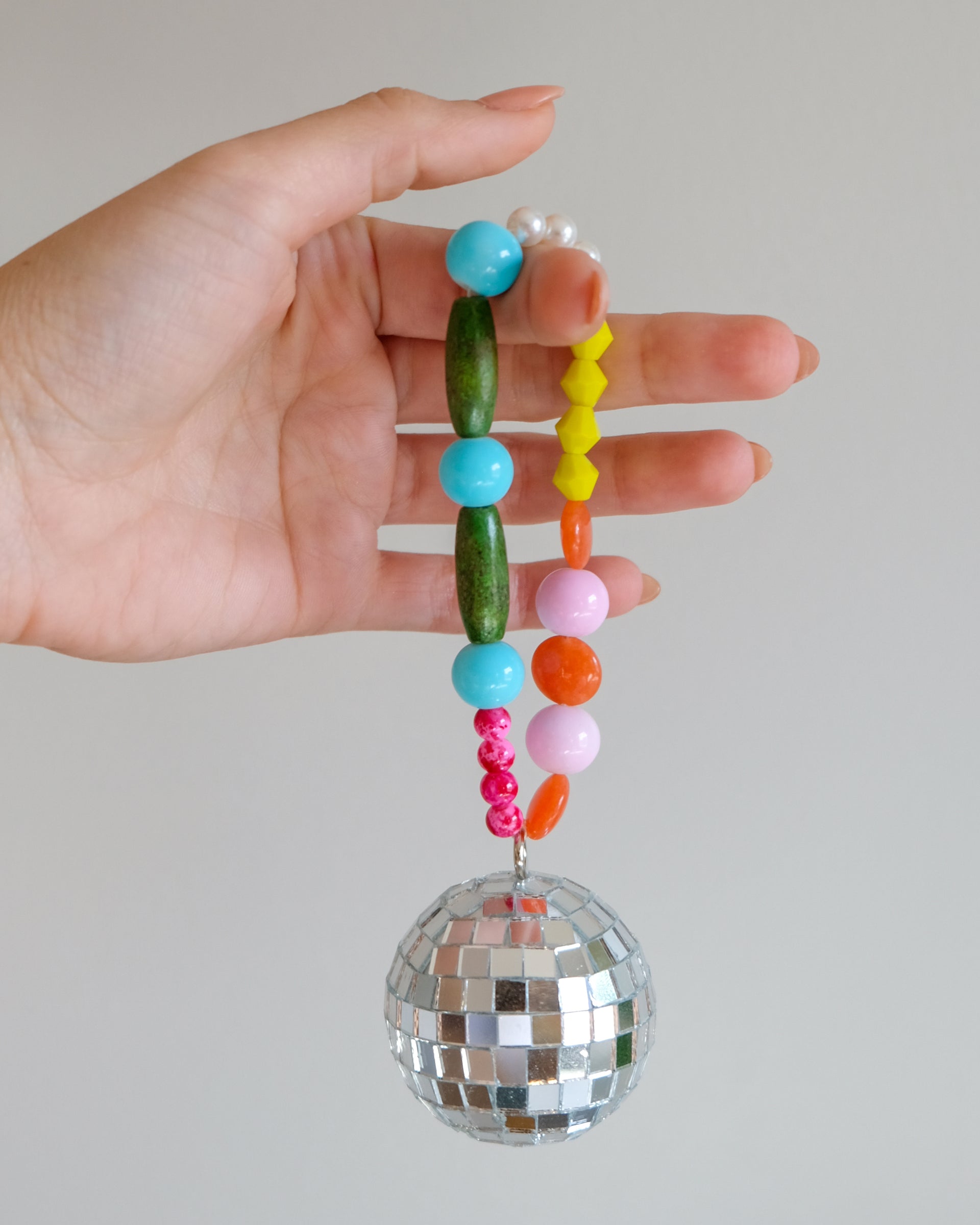 Tropical Tidings Beaded Disco Ornament