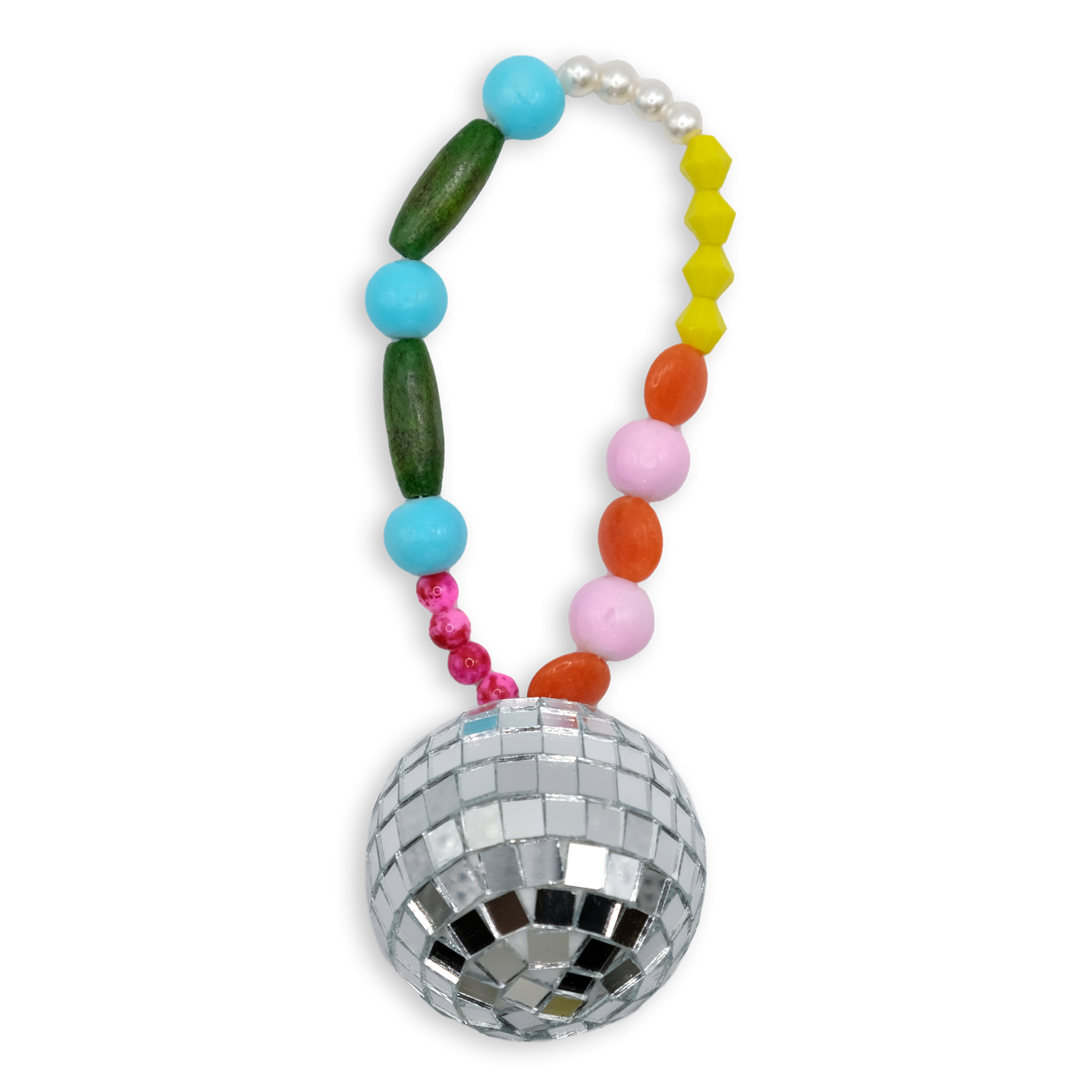 Tropical Tidings Beaded Disco Ornament