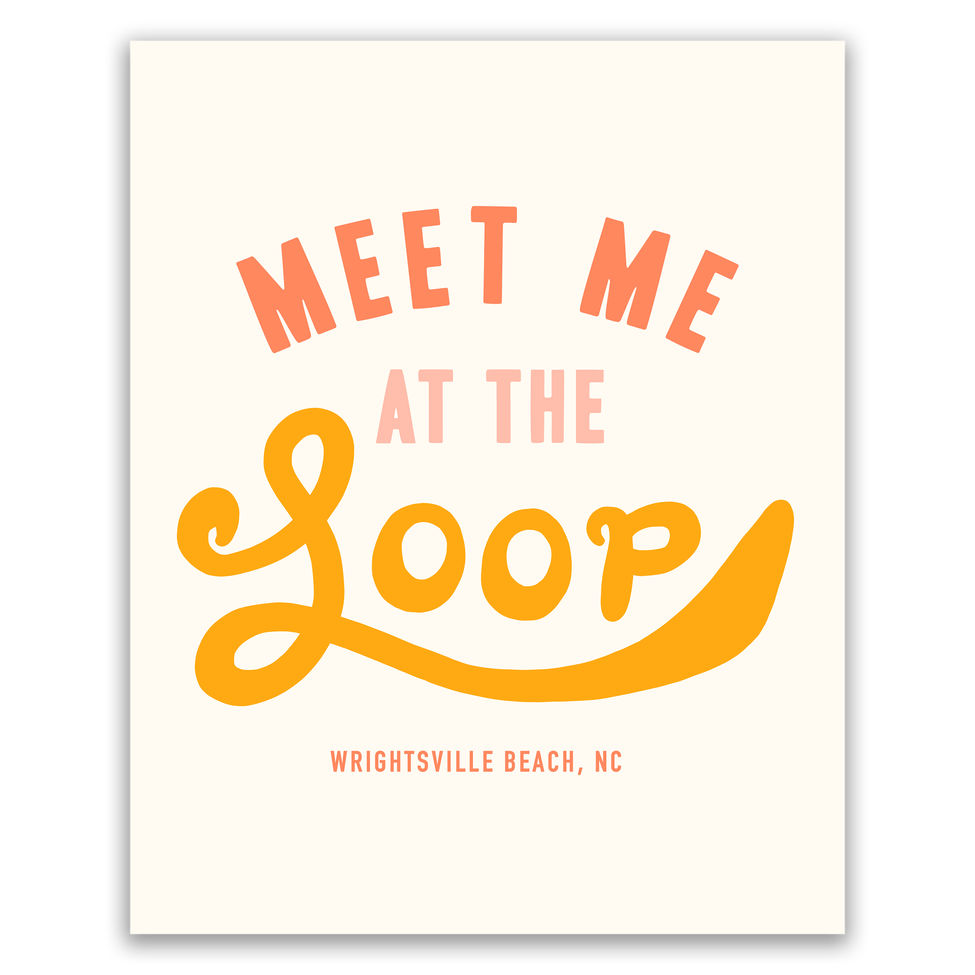 Wrightsville Beach Loop Art Print