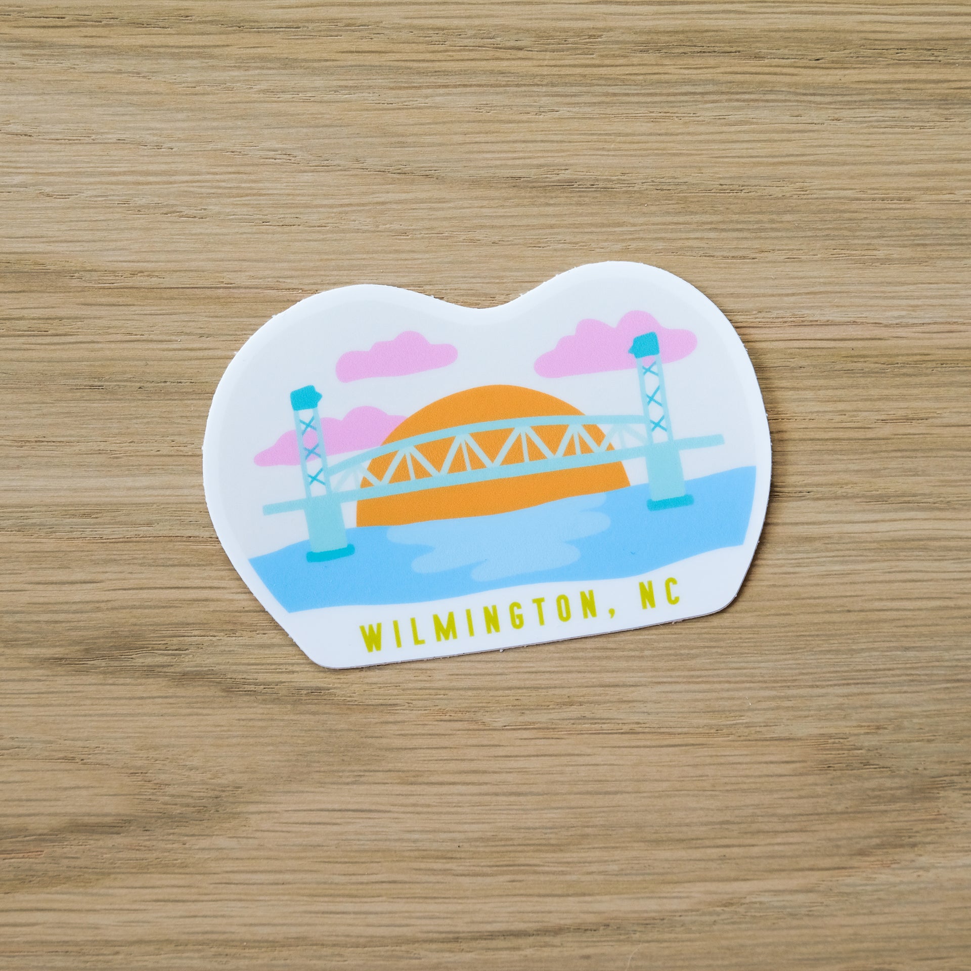 Downtown Wilmington NC Bridge Sticker