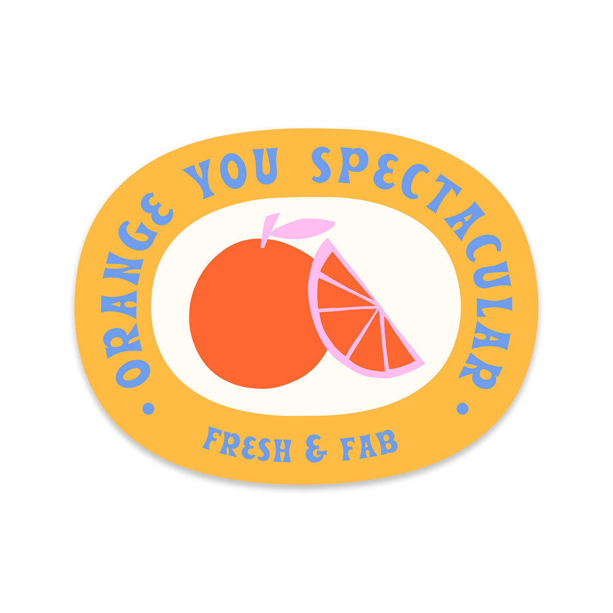 Spectacular Sticker Orange Spectacular Fruit Sticker