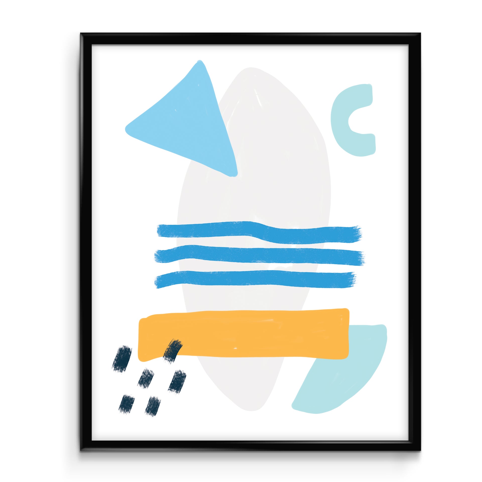 Surfs Up Abstract Art Print