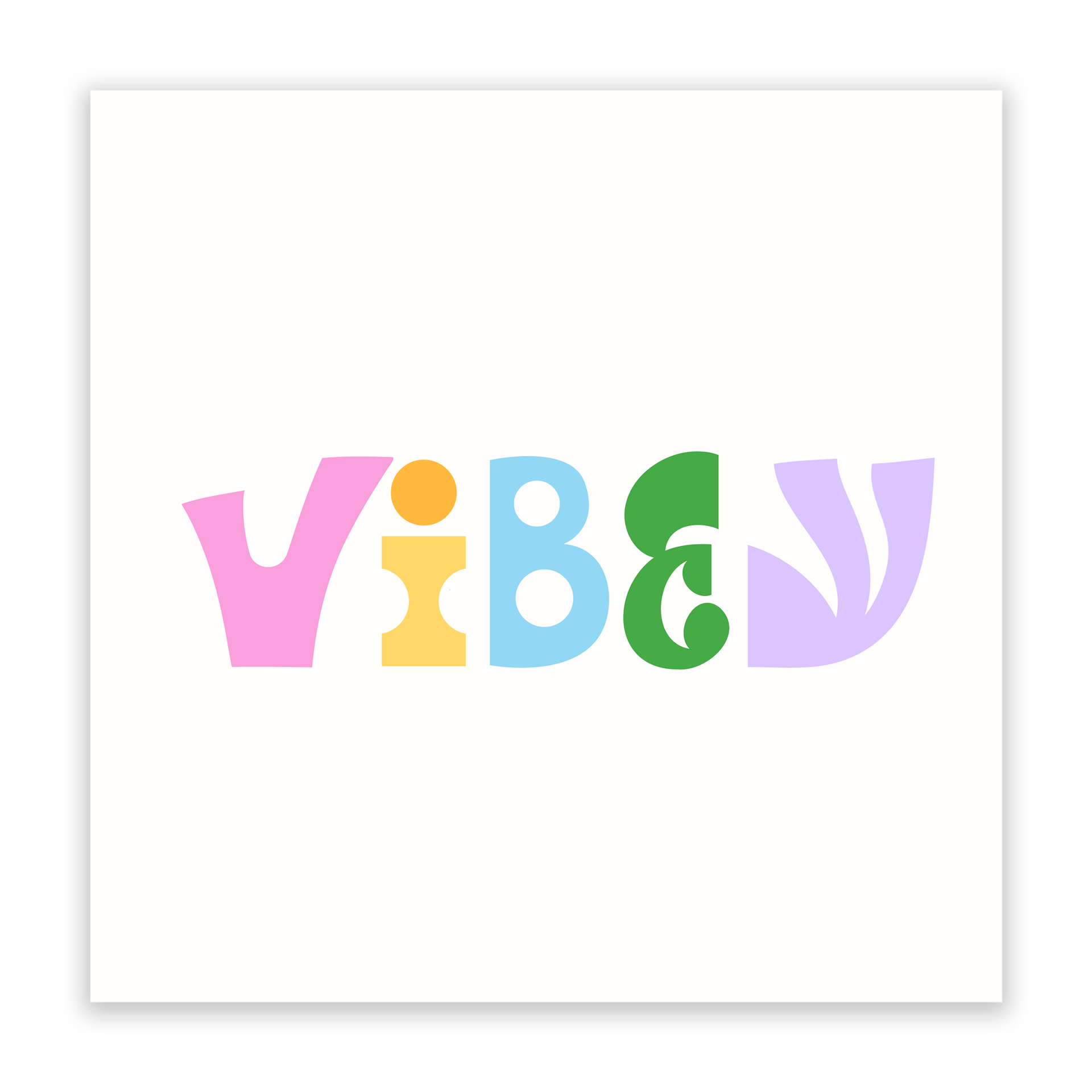 Vibey Multicolor Art Print