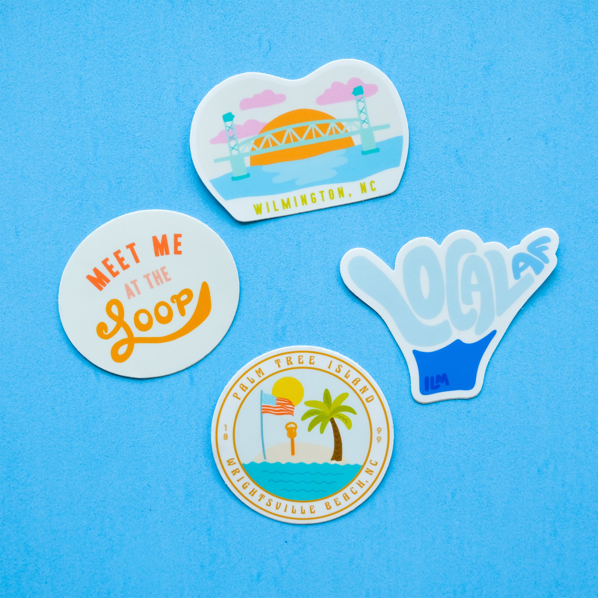 Palm Tree Island Sticker